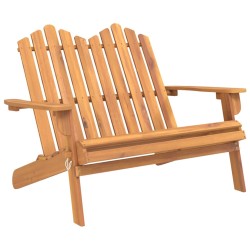 vidaXL Banco de jardín Adirondack madera maciza acacia 126 cm