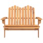 vidaXL Banco de jardín Adirondack madera maciza acacia 126 cm