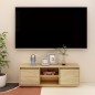 vidaXL Mueble de TV madera maciza de pino 110x30x40 cm