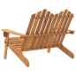 vidaXL Banco de jardín Adirondack madera maciza acacia 126 cm