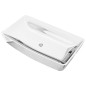 vidaXL Lavabo 71x38x13,5 cm cerámica plateado vidaXL Lavabo 71x38x13,5 cm cerámica plateado