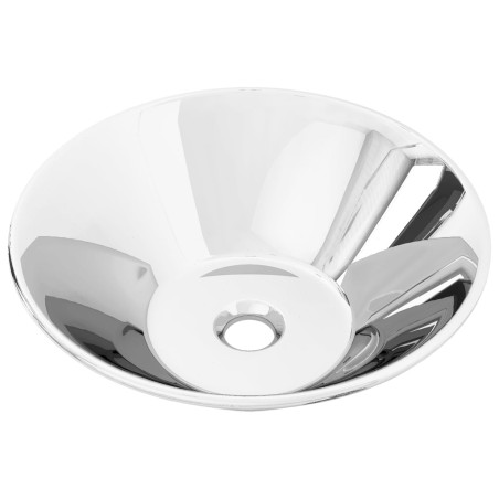 vidaXL Lavabo 42x14 cm cerámica plateado