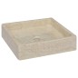 vidaXL Lavabo crema mármol 40x40x10 cm vidaXL Lavabo crema mármol 40x40x10 cm