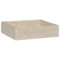 vidaXL Lavabo crema mármol 40x40x10 cm vidaXL Lavabo crema mármol 40x40x10 cm