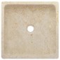 vidaXL Lavabo crema mármol 40x40x10 cm vidaXL Lavabo crema mármol 40x40x10 cm