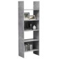 vidaXL Estantería de madera contrachapada gris hormigón 60x35x180 cm vidaXL Estantería de madera contrachapada gris hormigón 60x35x180 cm