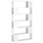 vidaXL Estantería divisor de espacios blanco brillo 100x24x188 cm vidaXL Estantería divisor de espacios blanco brillo 100x24x188 cm