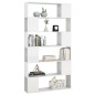 vidaXL Estantería divisor de espacios blanco brillo 100x24x188 cm vidaXL Estantería divisor de espacios blanco brillo 100x24x188 cm