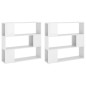 vidaXL Estantería divisor de espacios blanco brillo 100x24x188 cm vidaXL Estantería divisor de espacios blanco brillo 100x24x188 cm