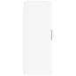 vidaXL Armario pared madera contrachapada blanco brillo 69,5x32,5x90cm