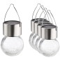 HI Luces LED solares colgantes 5 unidades vidrio craquelado HI Luces LED solares colgantes 5 unidades vidrio craquelado