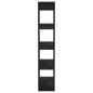 vidaXL Estantería/divisor madera ingeniería negro 80x30x160 cm