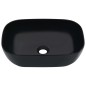 vidaXL Lavabo 45,5x32x13 cm cerámica negro vidaXL Lavabo 45,5x32x13 cm cerámica negro