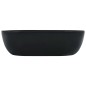 vidaXL Lavabo 45,5x32x13 cm cerámica negro vidaXL Lavabo 45,5x32x13 cm cerámica negro