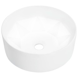 vidaXL Lavabo 36x14 cm cerámica blanco