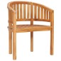 vidaXL Silla con forma de banana de madera maciza de teca vidaXL Silla con forma de banana de madera maciza de teca