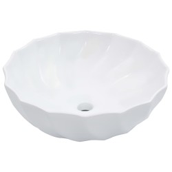 vidaXL Lavabo 46x17 cm cerámica blanco