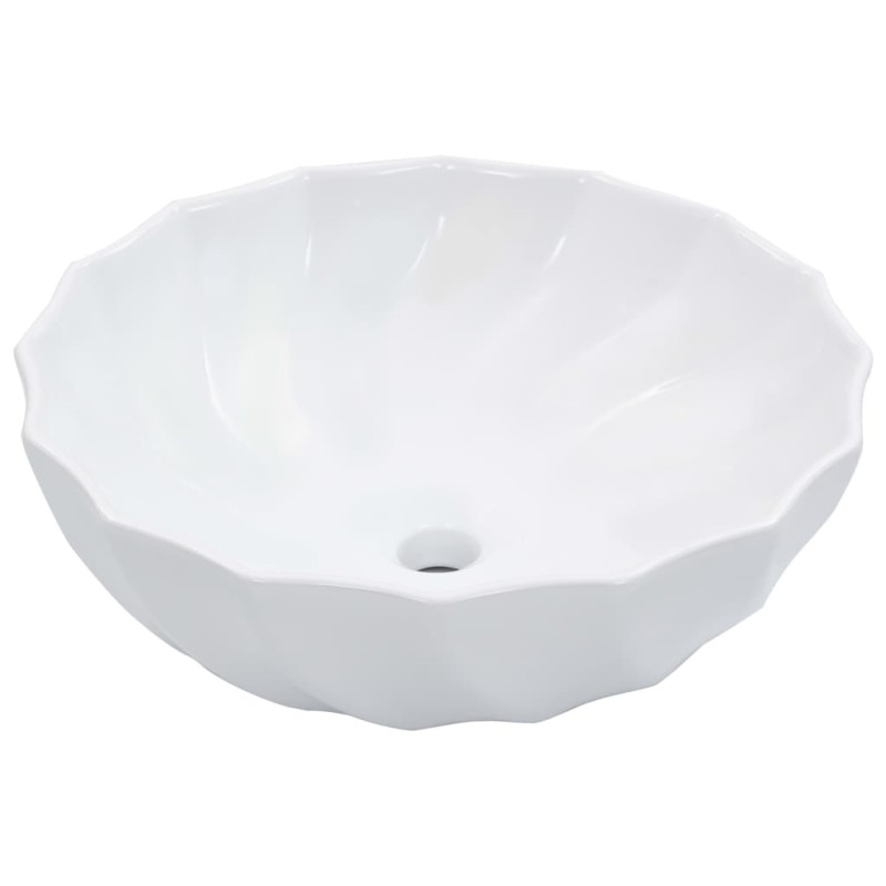 vidaXL Lavabo 46x17 cm cerámica blanco vidaXL Lavabo 46x17 cm cerámica blanco