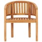vidaXL Silla con forma de banana de madera maciza de teca vidaXL Silla con forma de banana de madera maciza de teca