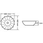 vidaXL Lavabo 46x17 cm cerámica blanco vidaXL Lavabo 46x17 cm cerámica blanco