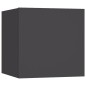 vidaXL Mesita de noche madera de ingeniería gris 30,5x30x30 cm vidaXL Mesita de noche madera de ingeniería gris 30,5x30x30 cm