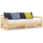 vidaXL Sofá cama extraíble madera maciza de pino 2x(90x200) cm