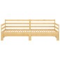 vidaXL Sofá cama extraíble madera maciza de pino 2x(90x200) cm