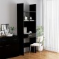 vidaXL Estantería de madera contrachapada negro 60x35x180 cm vidaXL Estantería de madera contrachapada negro 60x35x180 cm