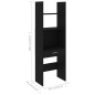 vidaXL Estantería de madera contrachapada negro 60x35x180 cm vidaXL Estantería de madera contrachapada negro 60x35x180 cm