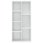 vidaXL Estantería madera contrachapada blanco brillante 50x25x106 cm vidaXL Estantería madera contrachapada blanco brillante 50x25x106 cm