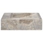 vidaXL Lavabo gris mármol 58x39x10 cm vidaXL Lavabo gris mármol 58x39x10 cm