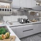 vidaXL Láminas autoadhesivas muebles PVC plateado brillante 500x90 cm vidaXL Láminas autoadhesivas muebles PVC plateado brillante 500x90 cm