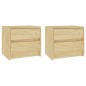 vidaXL Mesitas de noche 2 uds madera maciza de pino 40x30,5x35,5 cm vidaXL Mesitas de noche 2 uds madera maciza de pino 40x30,5x35,5 cm