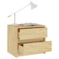vidaXL Mesitas de noche 2 uds madera maciza de pino 40x30,5x35,5 cm vidaXL Mesitas de noche 2 uds madera maciza de pino 40x30,5x35,5 cm
