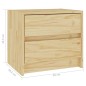vidaXL Mesitas de noche 2 uds madera maciza de pino 40x30,5x35,5 cm vidaXL Mesitas de noche 2 uds madera maciza de pino 40x30,5x35,5 cm