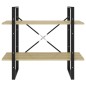 vidaXL Estantería de 2 niveles contrachapada roble Sonoma 80x30x70 cm vidaXL Estantería de 2 niveles contrachapada roble Sonoma 80x30x70 cm