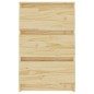 vidaXL Mesita de noche madera maciza de pino 40x29,5x64 cm