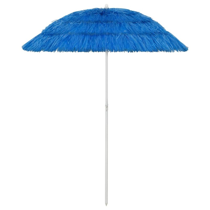 vidaXL Sombrilla de playa Hawaii azul 180 cm