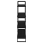 vidaXL Estantería 4 niveles madera maciza de pino negro 100x30x140 cm vidaXL Estantería 4 niveles madera maciza de pino negro 100x30x140 cm