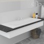 vidaXL Lavabo encastrado de cerámica blanco 101x39,5x18,5 cm vidaXL Lavabo encastrado de cerámica blanco 101x39,5x18,5 cm