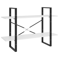 vidaXL Estantería de 2 niveles madera contrachapada blanco 100x30x70cm