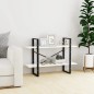 vidaXL Estantería de 2 niveles madera contrachapada blanco 100x30x70cm vidaXL Estantería de 2 niveles madera contrachapada blanco 100x30x70cm