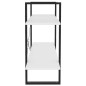 vidaXL Estantería de 2 niveles madera contrachapada blanco 100x30x70cm vidaXL Estantería de 2 niveles madera contrachapada blanco 100x30x70cm