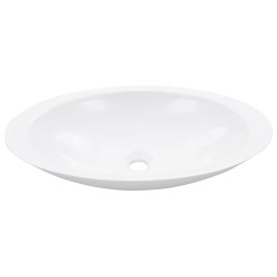 vidaXL Lavabo 59,3x35,1x10,7 cm resina mineral/mármol blanco