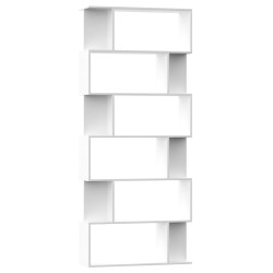 vidaXL Estantería/divisor madera contrachapada blanco 80x24x192cm
