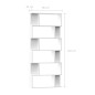 vidaXL Estantería/divisor madera contrachapada blanco 80x24x192cm vidaXL Estantería/divisor madera contrachapada blanco 80x24x192cm