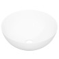 vidaXL Lavabo redondo de cerámica blanco 36x15 cm vidaXL Lavabo redondo de cerámica blanco 36x15 cm
