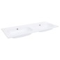 vidaXL Lavabo empotrado doble SMC blanco 1205x460x145 mm vidaXL Lavabo empotrado doble SMC blanco 1205x460x145 mm