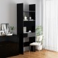 vidaXL Estantería madera contrachapada negro brillante 60x35x180 cm vidaXL Estantería madera contrachapada negro brillante 60x35x180 cm