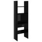vidaXL Estantería madera contrachapada negro brillante 60x35x180 cm vidaXL Estantería madera contrachapada negro brillante 60x35x180 cm